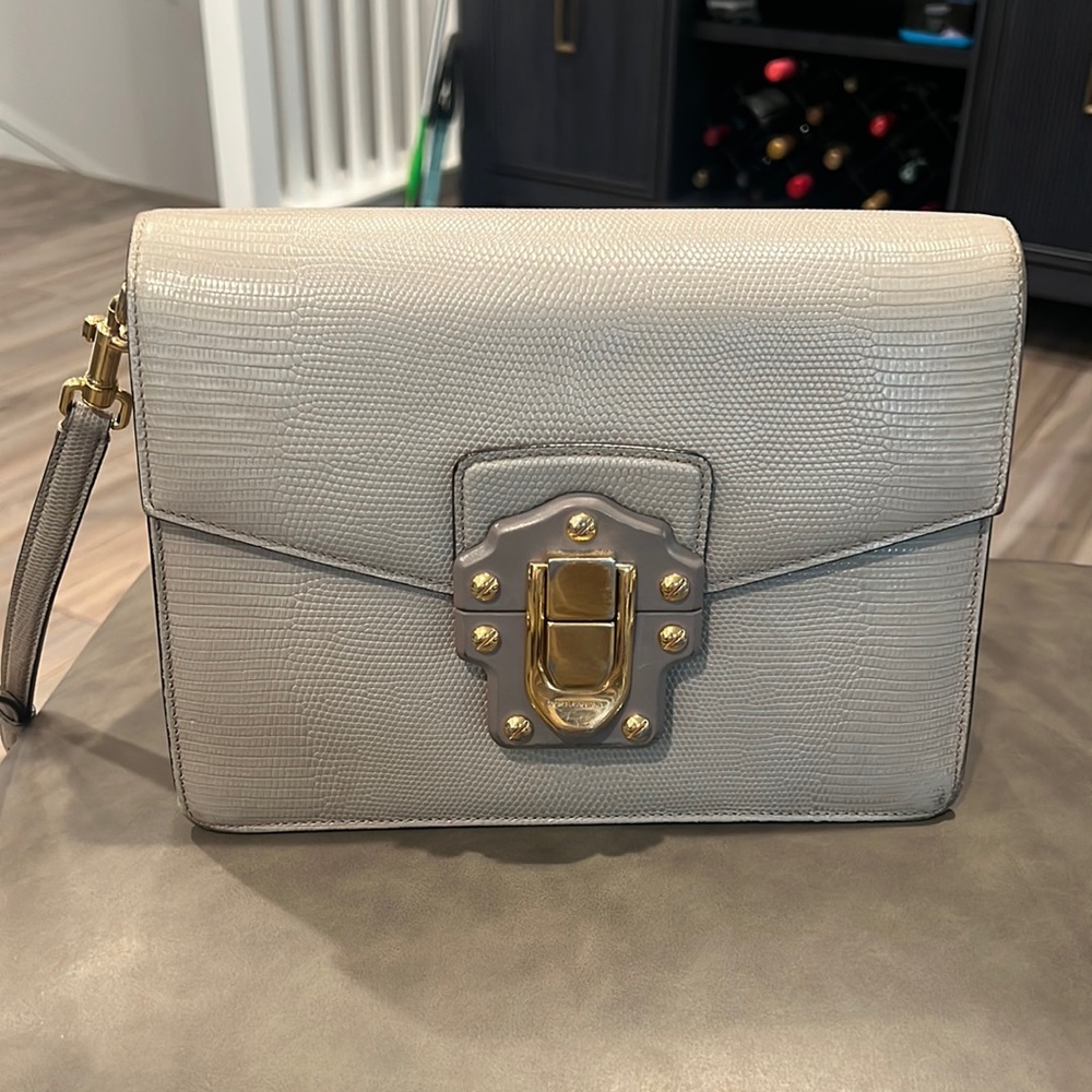 Grey Dolce & Gabbana bag with two straps